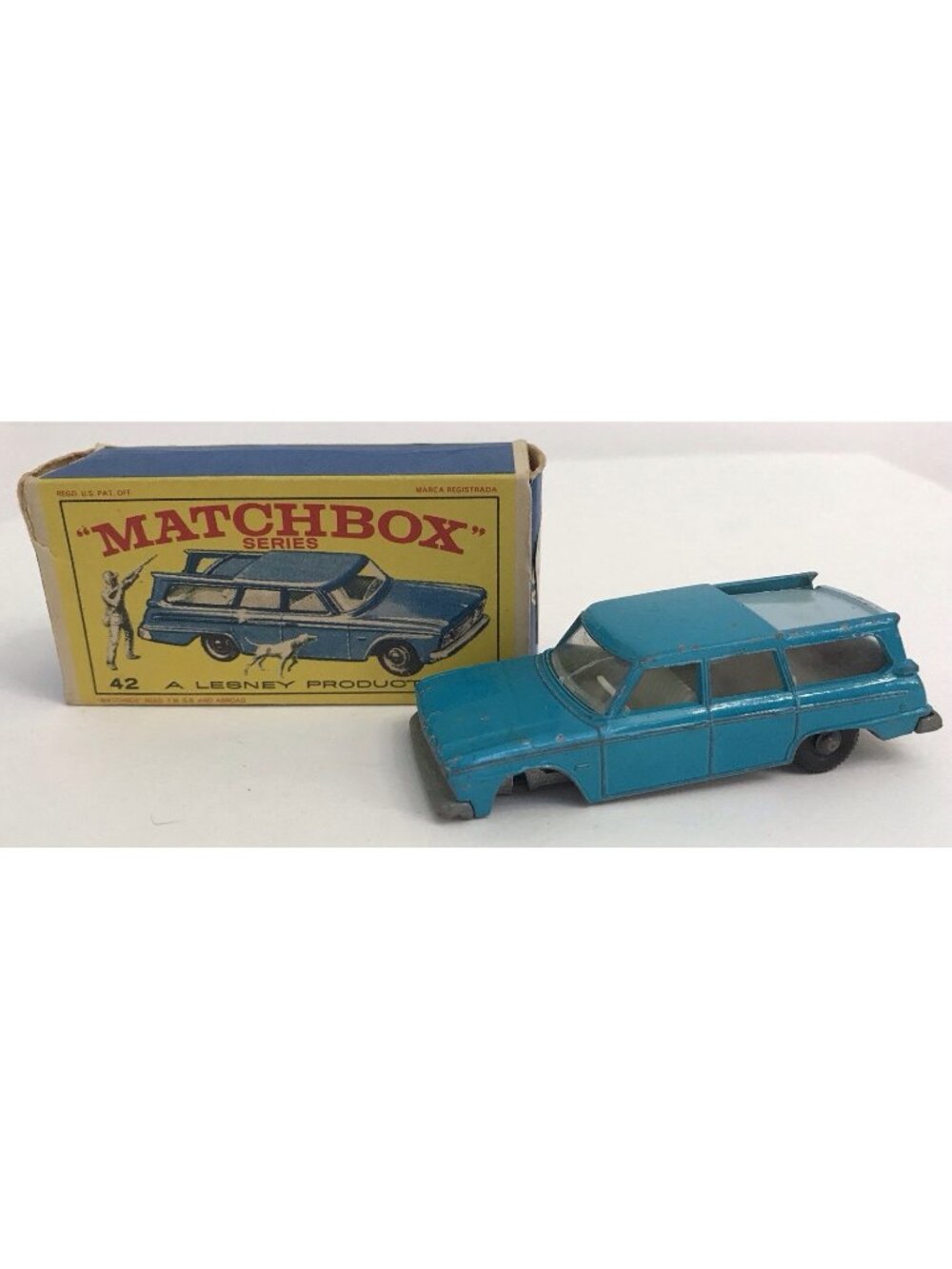 Matchbox Series LESNEY No. 42 Studebaker Station Wagon w/ Box No Figure *READ*